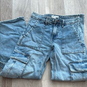 Denim Cargo Jeans